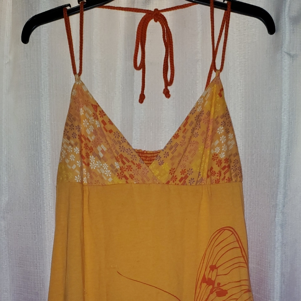 Roxy Butterfly Floral Halter Top